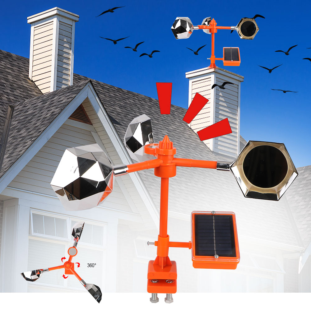 Solar Bird Scarer - 야외 정원 360을 위한 태양 반사